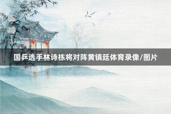 国乒选手林诗栋将对阵黄镇廷体育录像/图片