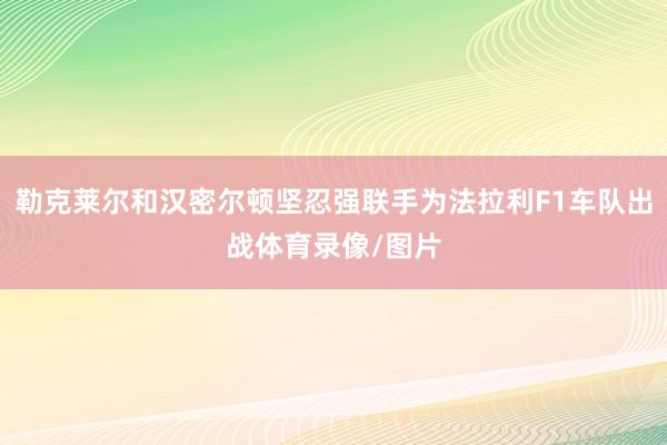 勒克莱尔和汉密尔顿坚忍强联手为法拉利F1车队出战体育录像/图片