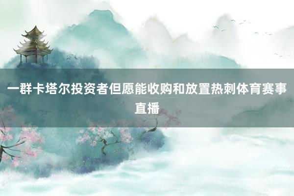 一群卡塔尔投资者但愿能收购和放置热刺体育赛事直播