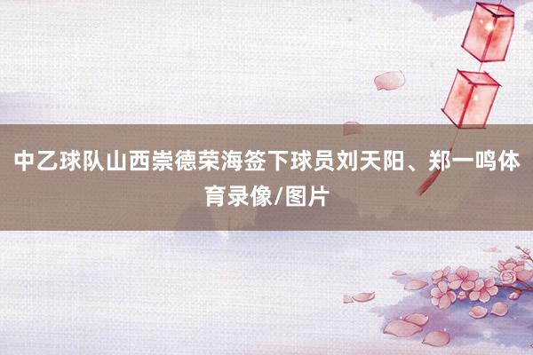 中乙球队山西崇德荣海签下球员刘天阳、郑一鸣体育录像/图片