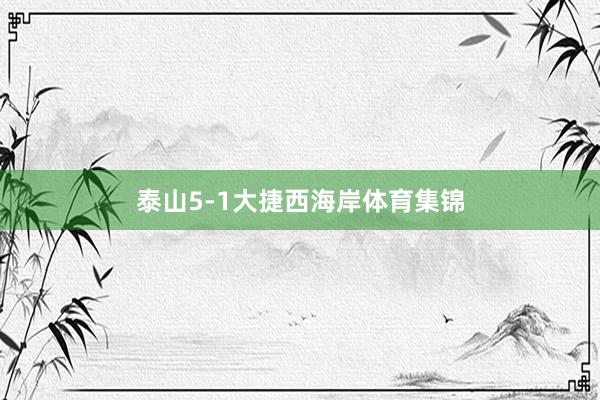 泰山5-1大捷西海岸体育集锦