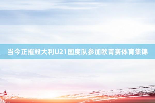当今正摧毁大利U21国度队参加欧青赛体育集锦