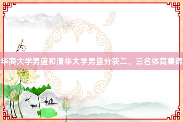 华裔大学男篮和清华大学男篮分获二、三名体育集锦