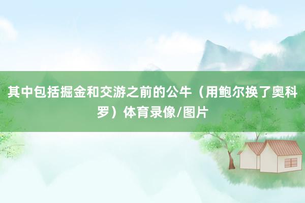 其中包括掘金和交游之前的公牛（用鲍尔换了奥科罗）体育录像/图片