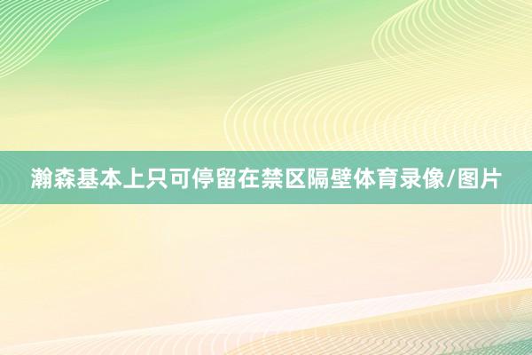 瀚森基本上只可停留在禁区隔壁体育录像/图片