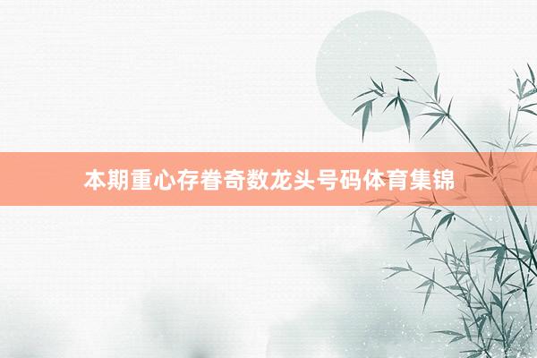 本期重心存眷奇数龙头号码体育集锦
