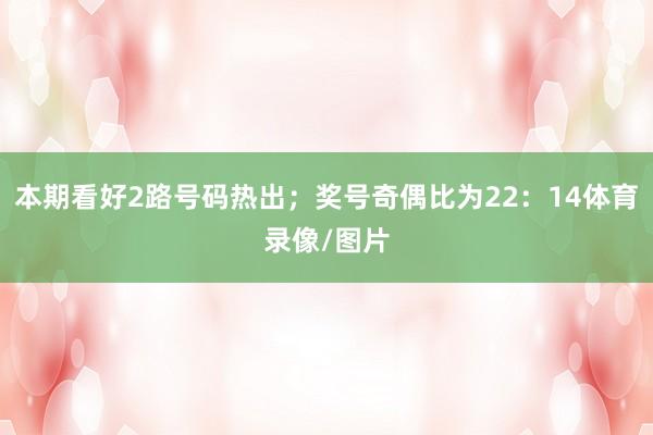 本期看好2路号码热出；奖号奇偶比为22：14体育录像/图片