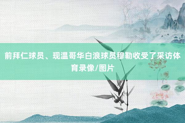 前拜仁球员、现温哥华白浪球员穆勒收受了采访体育录像/图片