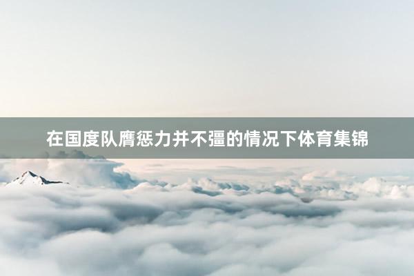 在国度队膺惩力并不彊的情况下体育集锦