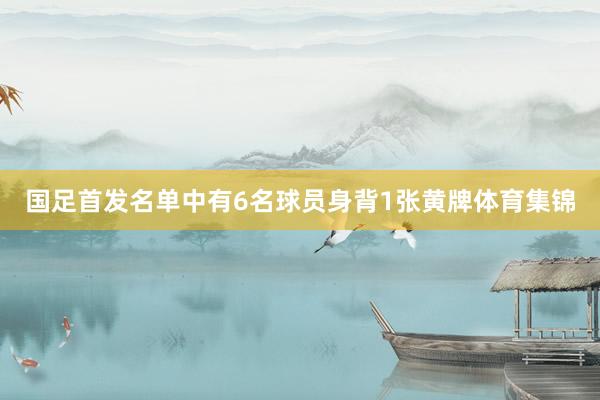 国足首发名单中有6名球员身背1张黄牌体育集锦